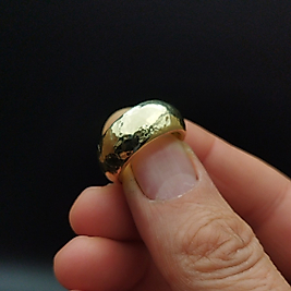 Dokulu İç Bombeli Yüzük